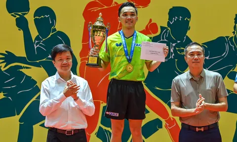 Đinh Anh Hoàng và Nguyễn Thị Nga giành huy chương vàng nội dung đơn nam, nữ giải vô địch Bóng bàn Quốc gia 2025