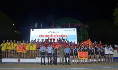 Giải vô địch Bóng ném bãi biển Quốc gia 2025: Thành phố Hồ Chí Minh A đăng quang nội dung nam, nữ