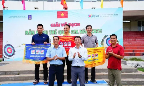 Giải vô địch Bắn cung trẻ quốc gia 2025: Hà Nội dẫn đầu với 30 huy chương vàng