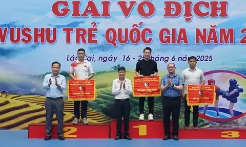 Hà Nội thắng lớn tại Giải vô địch Wushu trẻ quốc gia 2025