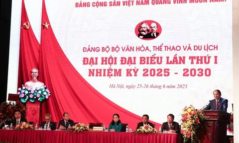 Đại hội đại biểu Đảng bộ Bộ Văn hóa, Thể thao và Du lịch lần thứ I, nhiệm kỳ 2025-2030 thành công rất tốt đẹp