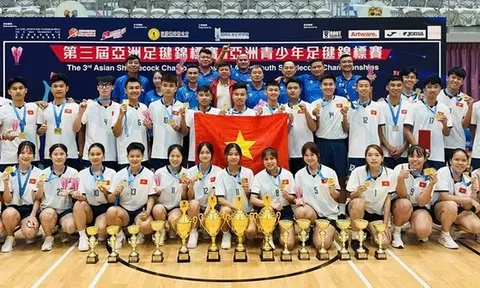 Giải vô địch Đá cầu châu Á 2025: Giành 7 huy chương vàng, đội tuyển Việt Nam xếp thứ nhất toàn đoàn