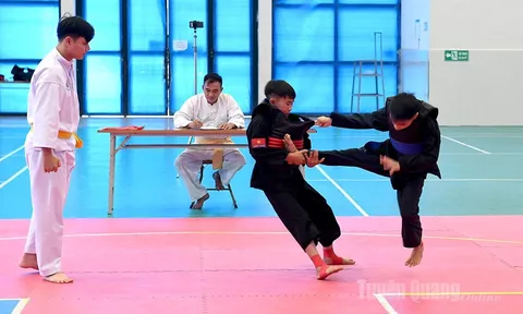 160 vận động viên tranh tài Giải Pencak Silat tỉnh Tuyên Quang năm 2025