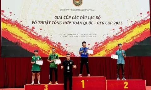 Thái Nguyên dẫn đầu Cúp các câu lạc bộ Võ thuật Tổng hợp toàn quốc 2025