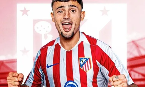 Atletico Madrid công bố tân binh thứ 7 trong Hè 2025