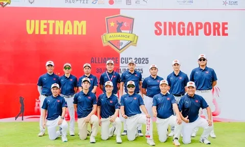 Tuyển golf Việt Nam đấu đối kháng với Singapore tại Giải Alliance Cup 2025
