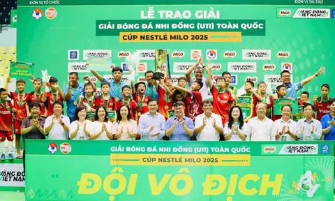 Vòng chung kết Giải Bóng đá Nhi đồng (U11) toàn quốc 2025: Hưng Yên lần đầu đăng quang ngôi vô địch