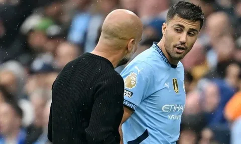 Rodri tái phát chấn thương, huấn luyện viên Pep Guardiola lo lắng