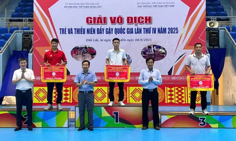 Bắc Ninh xếp thứ nhất toàn đoàn Giải vô địch Đẩy gậy trẻ và thiếu niên quốc gia năm 2025