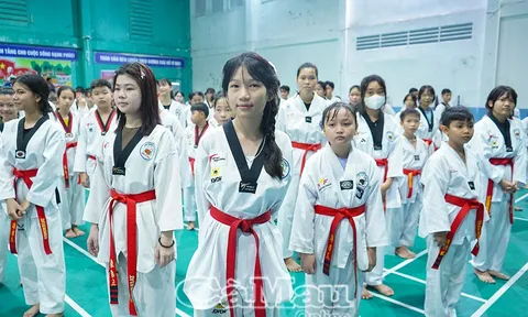 Cà Mau tổ chức tập huấn chuyên môn và kỳ thi thăng đẳng Taekwondo quốc gia 2025