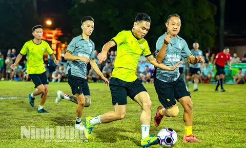 Giải Bóng đá thanh niên làng hoa Ninh Phúc, phường Đông Hoa Lư năm 2025