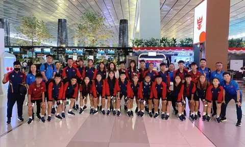 Đội tuyển U16 nữ Việt Nam đặt chân đến Indonesia, bắt đầu hành trình chinh phục ngôi vô địch Giải U16 nữ Đông Nam Á 2025