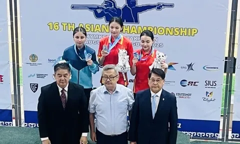 Giải vô địch Bắn súng châu Á 2025: Xạ thủ Nguyễn Mai Chi giành huy chương vàng đầu tiên