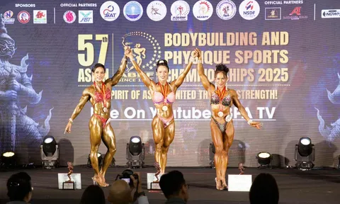 GIải vô địch Thể hình châu Á 2025: Các lực sĩ Việt Nam giành thêm 3 huy chương vàng trong ngày thi đấu thứ hai