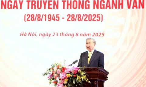 Toàn văn phát biểu của Tổng Bí thư Tô Lâm tại Lễ kỷ niệm 80 năm Ngày truyền thống ngành Văn hóa