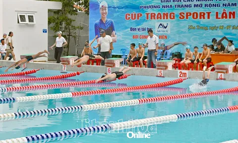 Hơn 200 vận động viên tranh tài Giải Bơi các nhóm tuổi phường Nha Trang mở rộng năm 2025