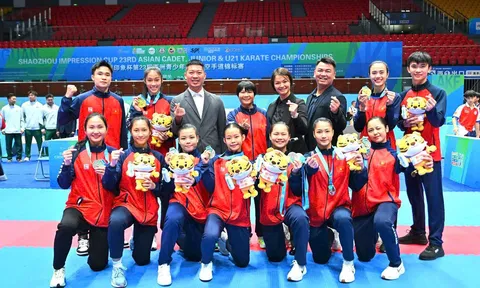 Việt Nam xếp hạng 5 chung cuộc tại Giải vô địch Karate trẻ châu Á 2025