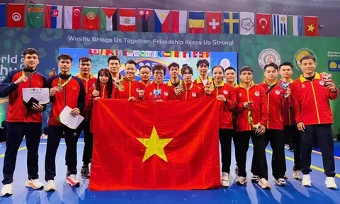 Giải vô địch Wushu thế giới 2025: Việt Nam xếp vị trí thứ 5 tổng sắp