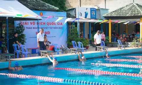Giải vô địch quốc gia người khuyết tật năm 2025: Sôi nổi ngày tranh tài đầu tiên môn Bơi