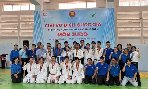 TP.HCM 1 xếp thứ nhất toàn đoàn môn Judo tại Giải vô địch quốc gia Thể thao Người khuyết tật năm 2025