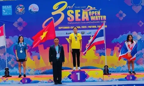 Giải vô địch Bơi đường dài Đông Nam Á 2025: Việt Nam giành thêm 1 huy chương vàng trong ngày thứ hai