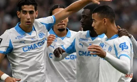 Tiền đạo Mason Greenwood bùng nổ trong chiến thắng của Marseille