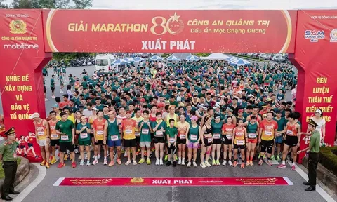 Hơn 1.000 vận động viên tham gia Giải Marathon Công an tỉnh Quảng Trị