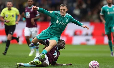 Tiền vệ Florian Wirtz gây thất vọng trong màu áo Liverpool