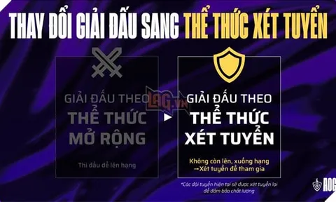Đấu Trường Danh Vọng thay đổi thể thức thi đấu