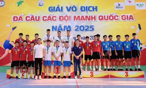 Giải Đá cầu các đội mạnh quốc gia 2025: Giành 5 huy chương vàng, Đồng Tháp dẫn đầu Bảng tổng sắp