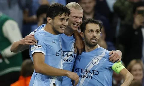 Haaland tỏa sáng giúp Man City nhấn chìm Napoli ở Champions League