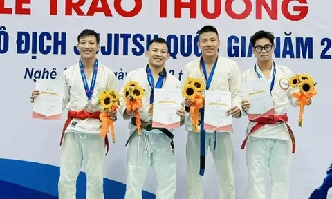 Thái Nguyên dẫn đầu toàn đoàn Giải vô địch Ju-jitsu quốc gia 2025