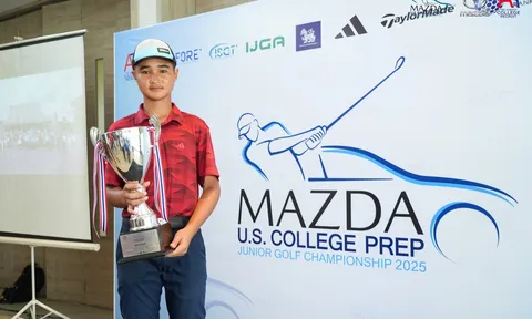 Golfer 13 tuổi Đỗ Đức Khang đăng quang bảng Middle School Boys