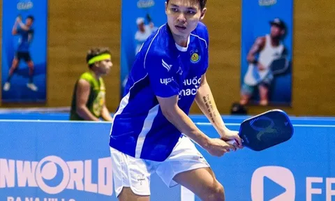 Trịnh Linh Giang ra mắt ấn tượng trong màu áo câu lạc bộ pickleball Công an Nhân dân