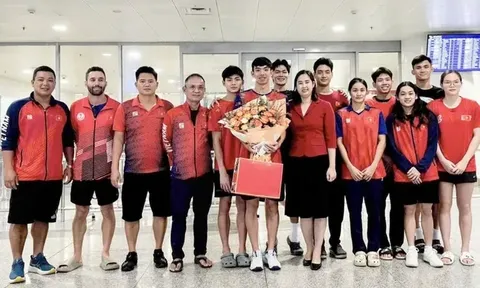 Đội tuyển bơi Việt Nam về nước sau Giải vô địch châu Á 2025