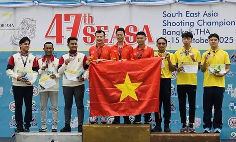 Giải vô địch Bắn súng Đông Nam Á: Giành 29 huy chương vàng, đội tuyển Việt Nam dẫn đầu Bảng tổng sắp