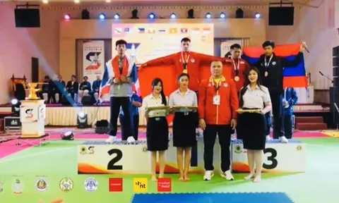 Giành 3 huy chương vàng, đội tuyển pencak silat Việt Nam xếp hạng nhì Giải vô địch Đông Nam Á 2025