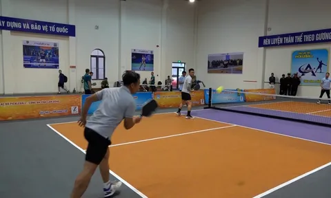 Hơn 150 vận động viên tranh tài Giải Pickleball Công an tỉnh Lâm Đồng năm 2025