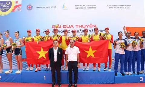 Đội tuyển Việt Nam giành 6 huy chương vàng tại Giải Rowing vô địch châu Á 2025