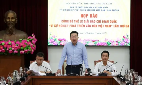 Tổ chức Lễ Tổng kết và trao Giải Báo chí toàn quốc "Vì sự nghiệp phát triển Văn hóa Việt Nam" lần thứ ba
