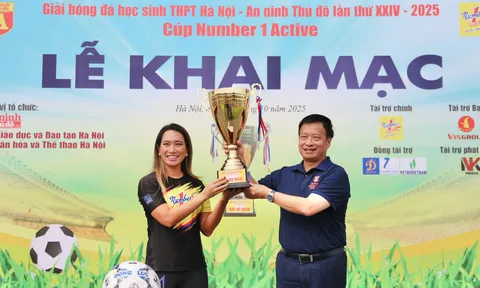 Giải Bóng đá Học sinh THPT Hà Nội - An ninh Thủ đô lần thứ XXIV năm 2025 chính thức khai mạc