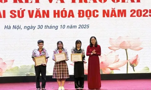 Trao giải Cuộc thi Đại sứ văn hóa đọc năm 2025