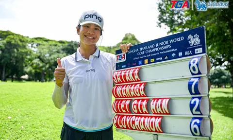 Nguyễn Viết Gia Hân vô địch bảng B Girl Giải Singha Thailand Junior World Golf Championships 2025