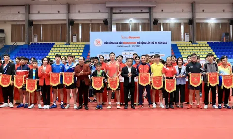 Khai mạc Giải Bóng bàn Báo Hànộimới mở rộng lần thứ XII năm 2025