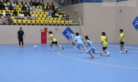 Gần 100 vận động viên tranh tài Giải Bóng đá nữ tỉnh Lào Cai năm 2025