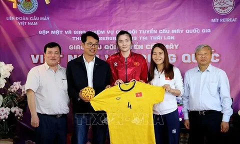 Đội tuyển cầu mây Việt Nam được “tiếp lửa” trước thềm SEA Games 33