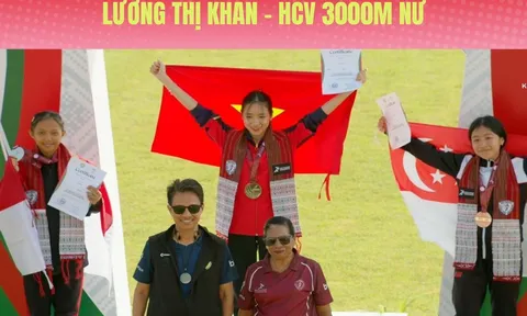 Giải Điền kinh trẻ Đông Nam Á 2025: Lương Thị Khan bảo vệ thành công chức vô địch nội dung 3.000m nữ