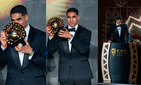 Achraf Hakimi của PSG đi vào lịch sử Bóng đá châu Phi