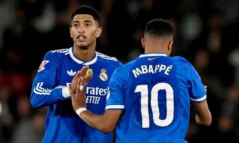 Bellingham ghi bàn giúp Real Madrid đòi lại ngôi đầu La Liga