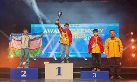Giải vô địch cờ Vua trẻ châu Á 2025: Kỳ thủ Nguyễn Xuân Phương giành huy chương vàng cờ Chớp